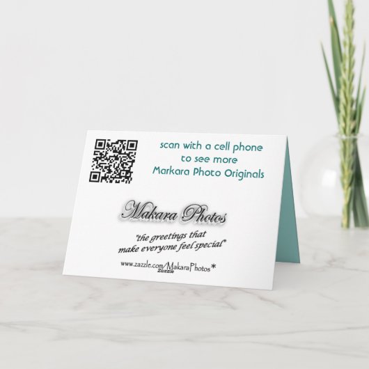 BrindleRosesGreeting -カスタマイズ  カード (裏面)