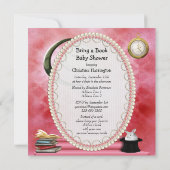 『Bring a Book』アリス＆ピンクフラミンゴベイビーシャワー 招待状 (裏面)