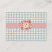 Bring a Book Alice in Wonderland Baby Shower Card プレイスカード (裏面)