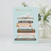 Bring a Book Baby Shower招待状 招待状 (スタンド正面)