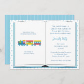 Bring a Book Baby Shower招待状 招待状 (正面/裏面)