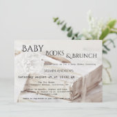 Bring a Book Baby Shower招待状 招待状 (スタンド正面)