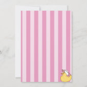 Bring a Book Baby Shower招待状(Girl) 招待状 (裏面)