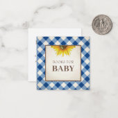 Bring a Book Boy Baby Shower Insert Note Card ノートカード (正面/裏面インサイチュ)