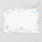 Bring a Book Boy Blue紙吹雪モダン挿入カード エンクロージャーカード (裏面)