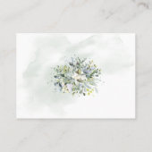 Bring a Book Bubbles緑の赤ちゃんシャワーインサート プレイスカード (裏面)