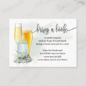 Bring a Book Bubbles緑の赤ちゃんシャワーインサート プレイスカード (正面)