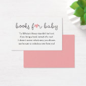Bring a Book Request Card Baby Girl Shower Pink (デスク)