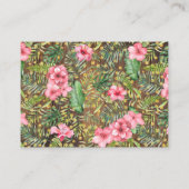 Bring a Book Rustic Pink Safari Baby Shower Card プレイスカード (裏面)