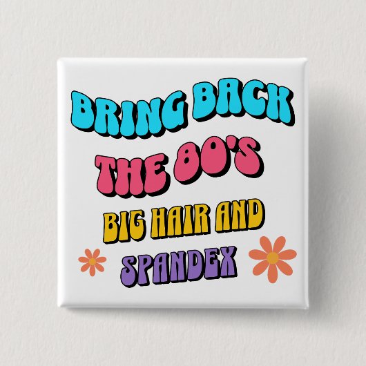 Bring Back the ’80s 缶バッジ (正面)