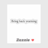 Bring back yearning シール (シート)