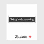 Bring back yearning dark romance books funny シール (シート)