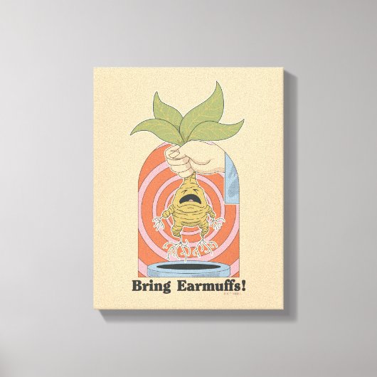 "Bring Earmuffs!" Screaming Mandrake Graphic キャンバスプリント (正面)