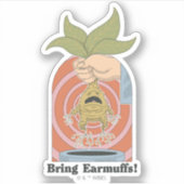 "Bring Earmuffs!" Screaming Mandrake Graphic シール (正面)