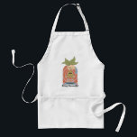 "Bring Earmuffs!" Screaming Mandrake Graphic スタンダードエプロン<br><div class="desc">Add a dose of magical humor to your collection with this playful “Bring Earmuffs!” design. Featuring a hand holding a mandrake mid-pull — roots wriggling and mouth wide open — this bold illustration captures one of the most unforgettable lessons from Herbology class. With its vintage-inspired color palette and retro poster-style...</div>