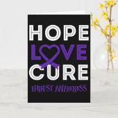 Bring Epilepsy Awareness To Bring Hope Love Cure  カード (黄色い花)