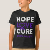 Bring Epilepsy Awareness To Bring Hope Love Cure  Tシャツ (正面)