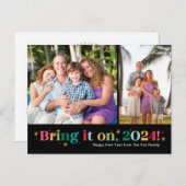 「Bring It On ツー フォト ハッピー ニュー イヤー ポストカード」 シーズンポストカード (正面/裏面)