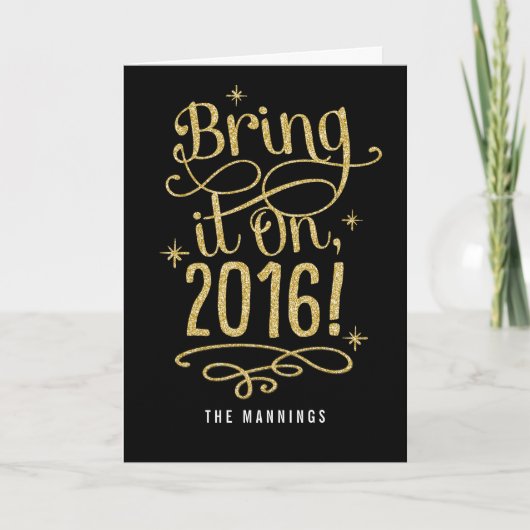 Bring It On 2016 お正月グリーティングカード シーズンカード (正面)