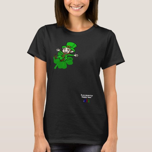 Bring Luck on St Patrick Day Leprechaun Tシャツ (正面)