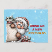 Bring Me A New President Santa Claus シーズンポストカード (正面)