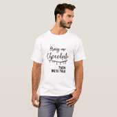 『BRING ME Chocolate おもしろい Lover Eater』 Tシャツ (正面フル)