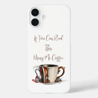 Bring me coffee cover iPhone 16 plusケース