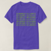 BRING ME PIZZA In Binary Code for gamer and progra Tシャツ (デザイン正面)