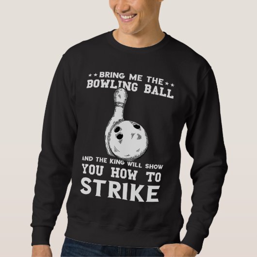 Bring Me The Balling Ball Bowling Pins Bowler Stri スウェットシャツ (正面)