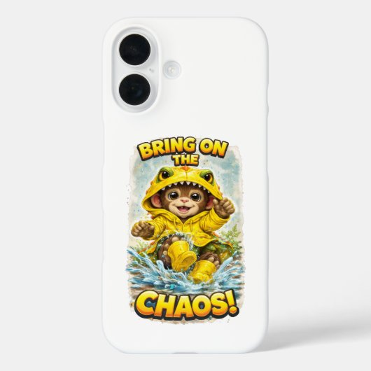 Bring on the Chaos iPhone Case Cute Dino Case-Mate iPhoneケース (裏面)