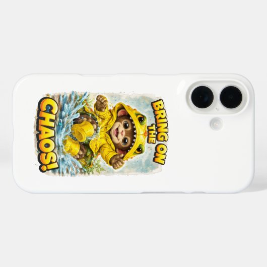 Bring on the Chaos iPhone Case Cute Dino Case-Mate iPhoneケース (裏面 (横))