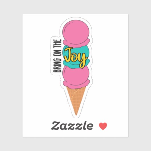 Bring on the Joy Ice Cream Sticker シール (シート)