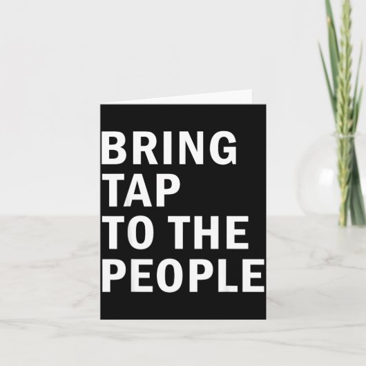Bring Tap To The People Tap Dance Rhythm Quote カード (正面)