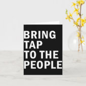 Bring Tap To The People Tap Dance Rhythm Quote カード (黄色い花)