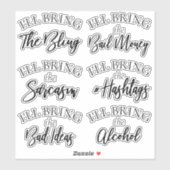 Bring the Bling | 現代のブライズパーティー シール (シート)