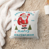 Bring the holiday cheer to life with Santa design  クッション (ブランケット)