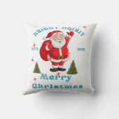 Bring the holiday cheer to life with Santa design  クッション (裏面)