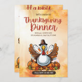 Bring Together Loved Ones with Autumn Warmth 招待状 (正面/裏面)