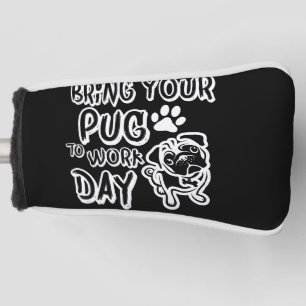 bring your pug to work day ゴルフヘッドカバー