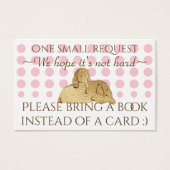 BringABook挿入カードベビーピンク金ゴールドゾウ (正面)