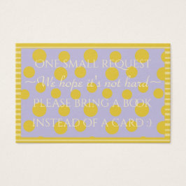 BringABook 「金ゴールド/ラベンダー」カードの挿入/パーソナライズ