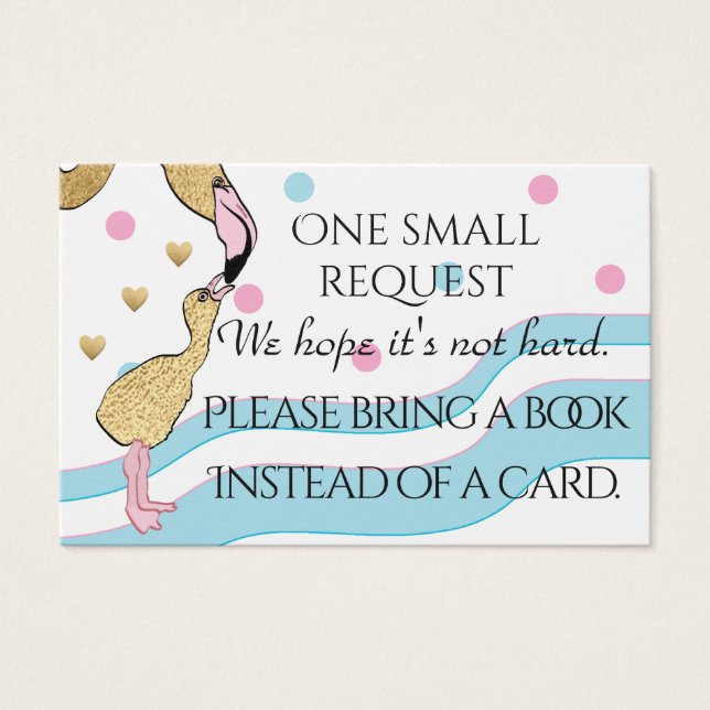 BringABook "Flamingo Mom"カードの挿入/パーソナライズ (正面)