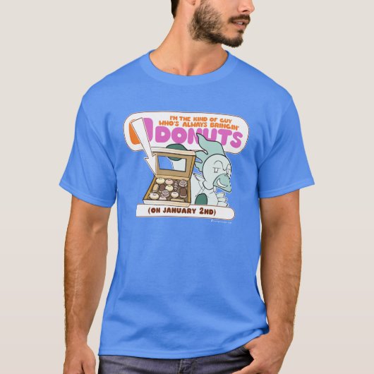Bringinのドーナツ-煙突の鶏の人のティー Tシャツ (正面)
