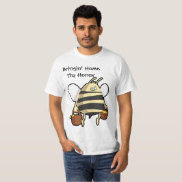 Bringin家のThaの蜂蜜の働く蜂のTシャツ Tシャツ