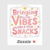 Bringing All the Vibes and Snacks – Fun Statement シール (シート)