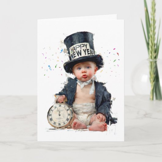 Bringing in the New Year with a Smile カード (正面)