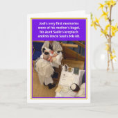 Brisのキットのユダヤ人の新生児の男の子のお祝いカード カード (黄色い花)