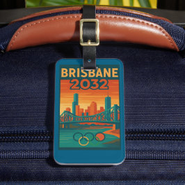 Brisbane 2032 Retro Futuristic Australia, Story Br ラゲッジタグ