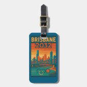 Brisbane 2032 Retro Futuristic Australia, Story Br ラゲッジタグ (正面縦)