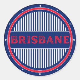 Brisbane City Pride Emblem – Australian Identity ラウンドシール